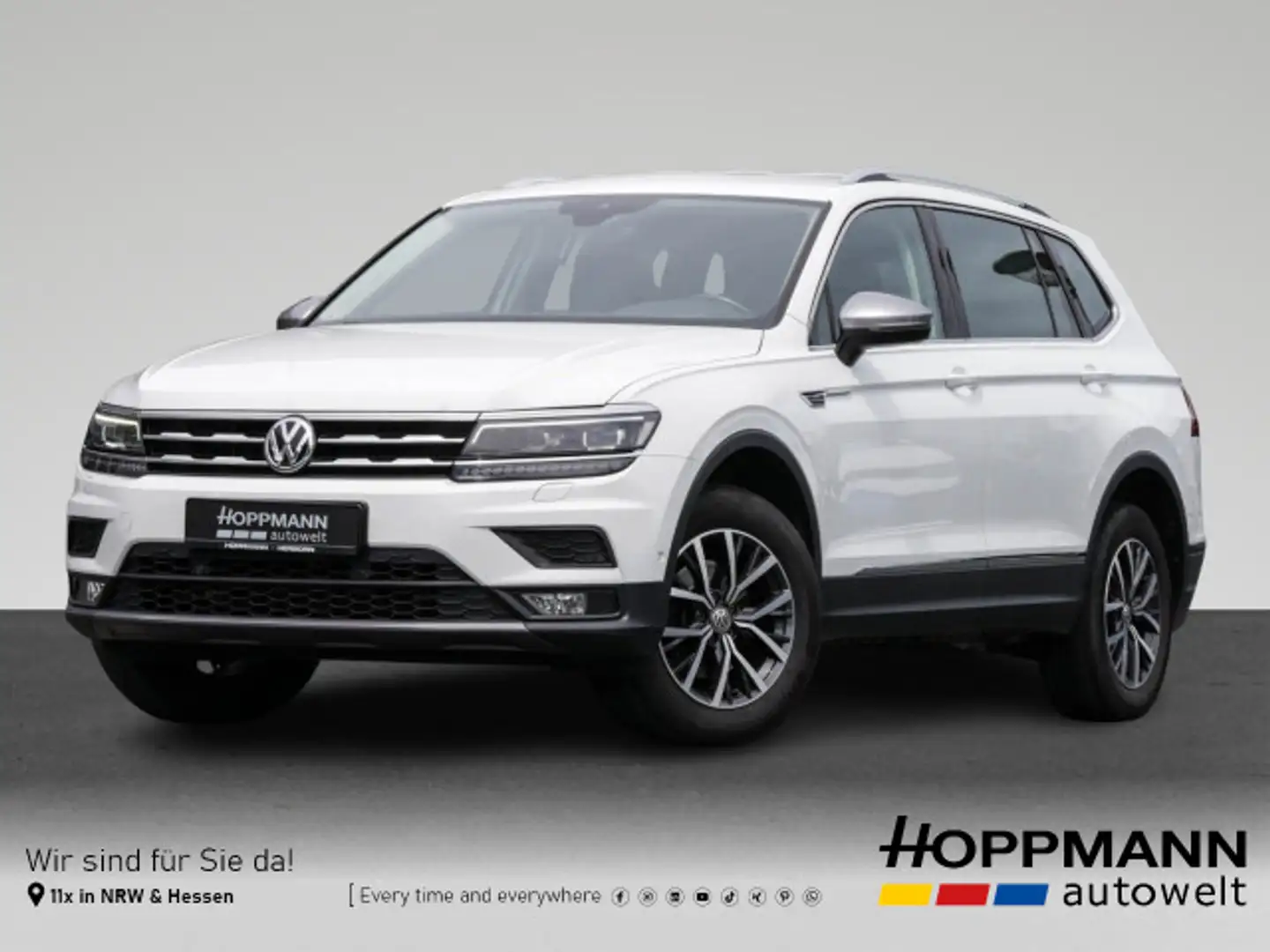 Volkswagen Tiguan Allspace 1.4 TSI AHK Kamera ACC App-Conne Weiß - 1