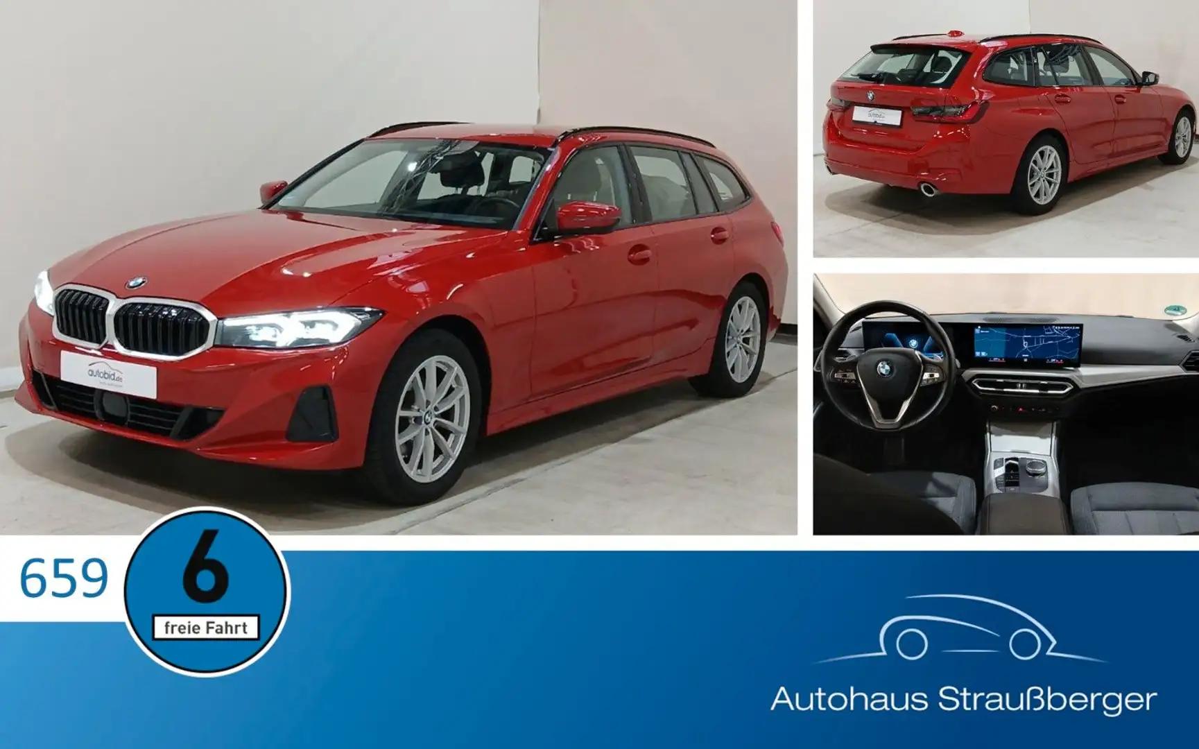 BMW 320 xd Touring AHK ACC STHZ RFK HiFi ALARM DAProf Rot - 1