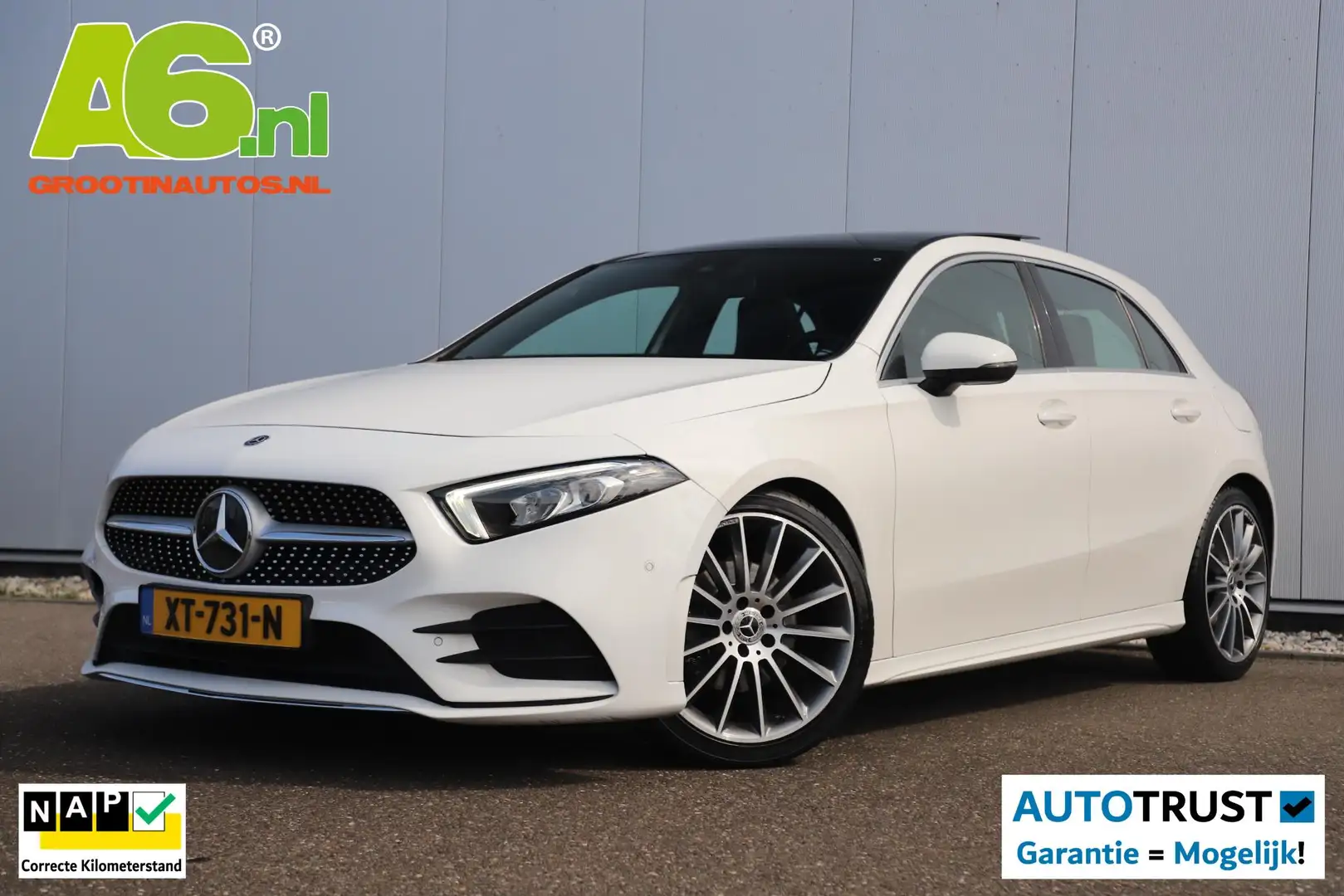 Mercedes-Benz A 200 AMG Pakket Panoramadak 19 inch Navigatie Clima Cru Wit - 1