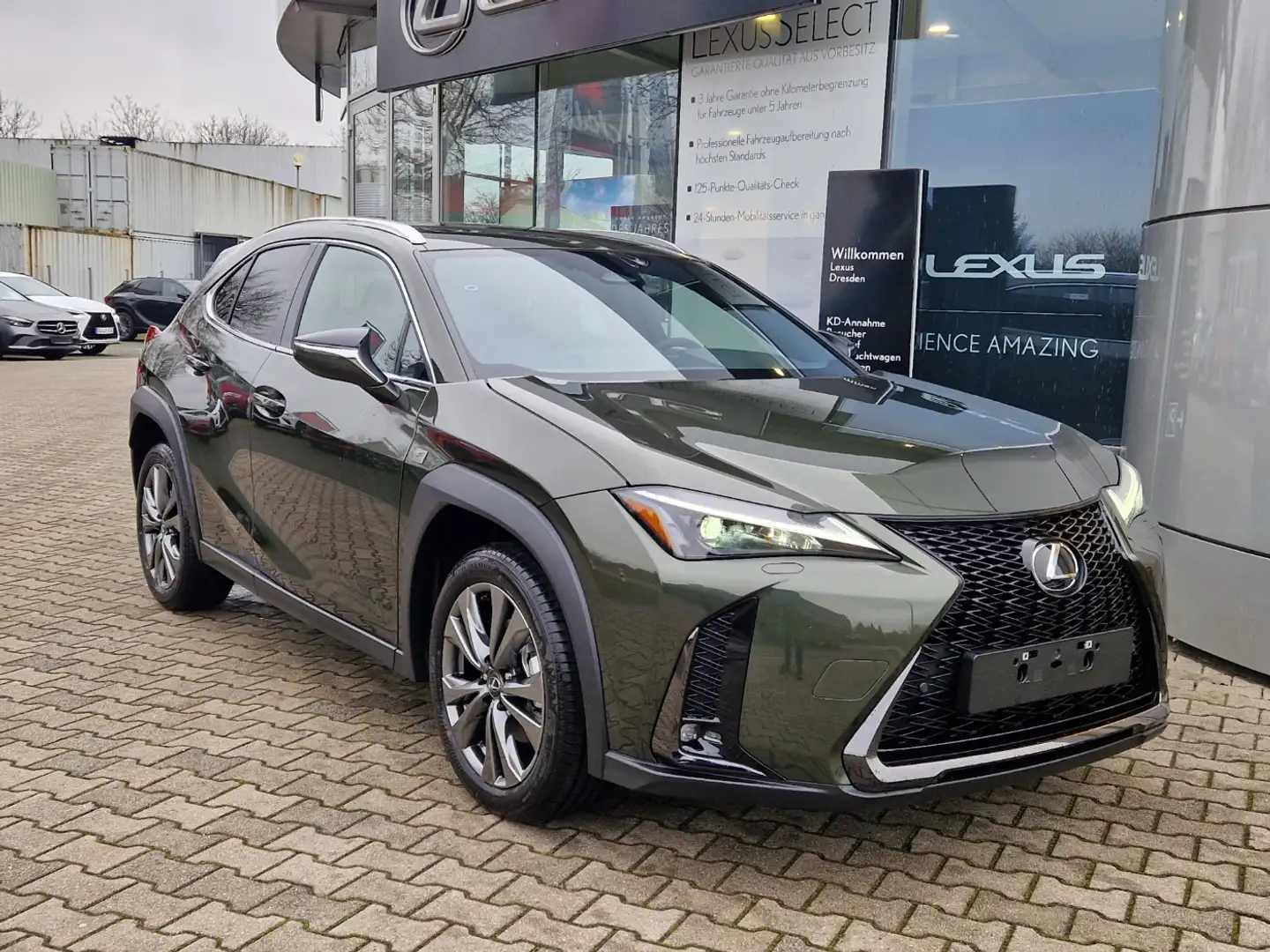 Lexus UX 300e UX 300h F Sport Design Kamera, Lenkradheizung Zöld - 2