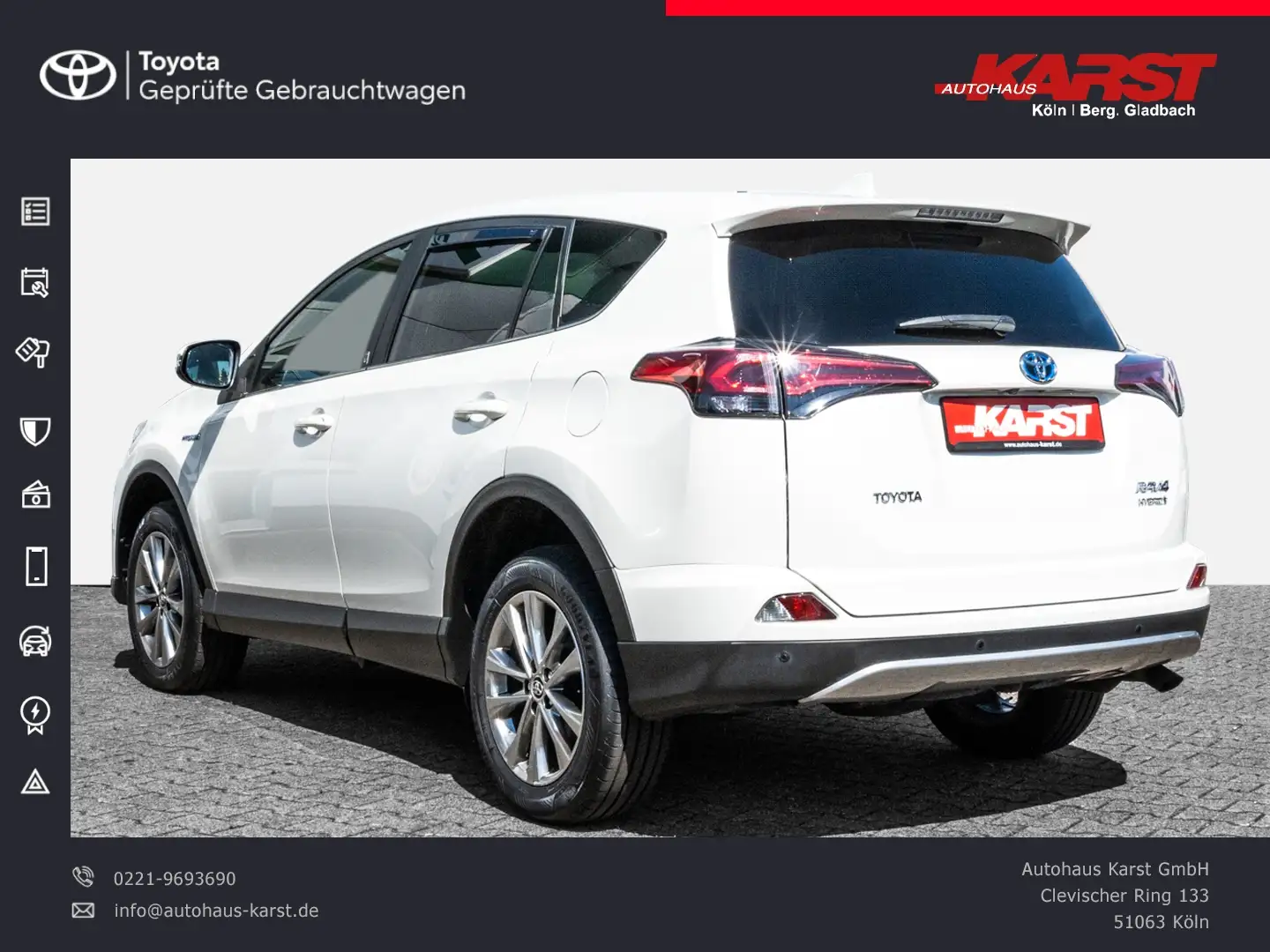 Toyota RAV 4 - 2.5 l Hybrid 4x2 Team D. CVT Kamera TOP Blanco - 2