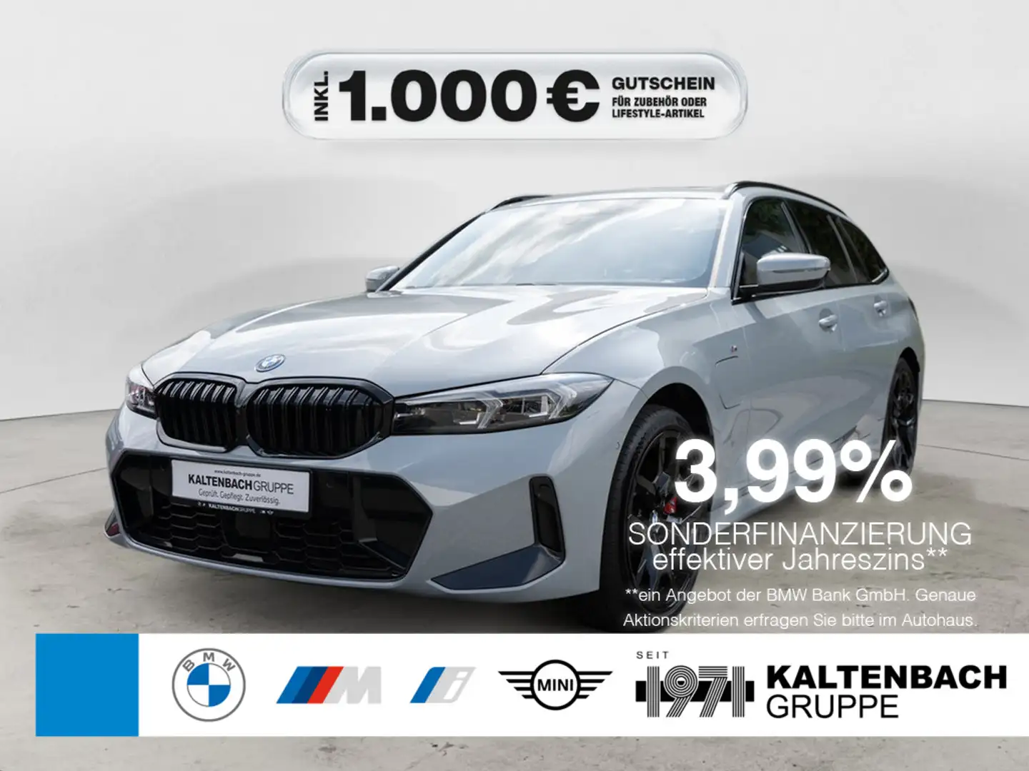 BMW 330 e Touring xDrive M-Sport Pro AHK PANO H/K Gris - 1