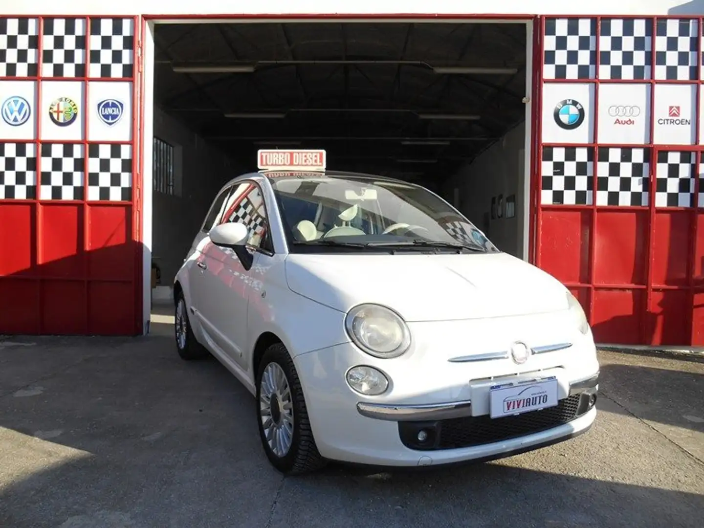 Fiat 500 1.3 mjt 16v Lounge 95cv Blanco - 1