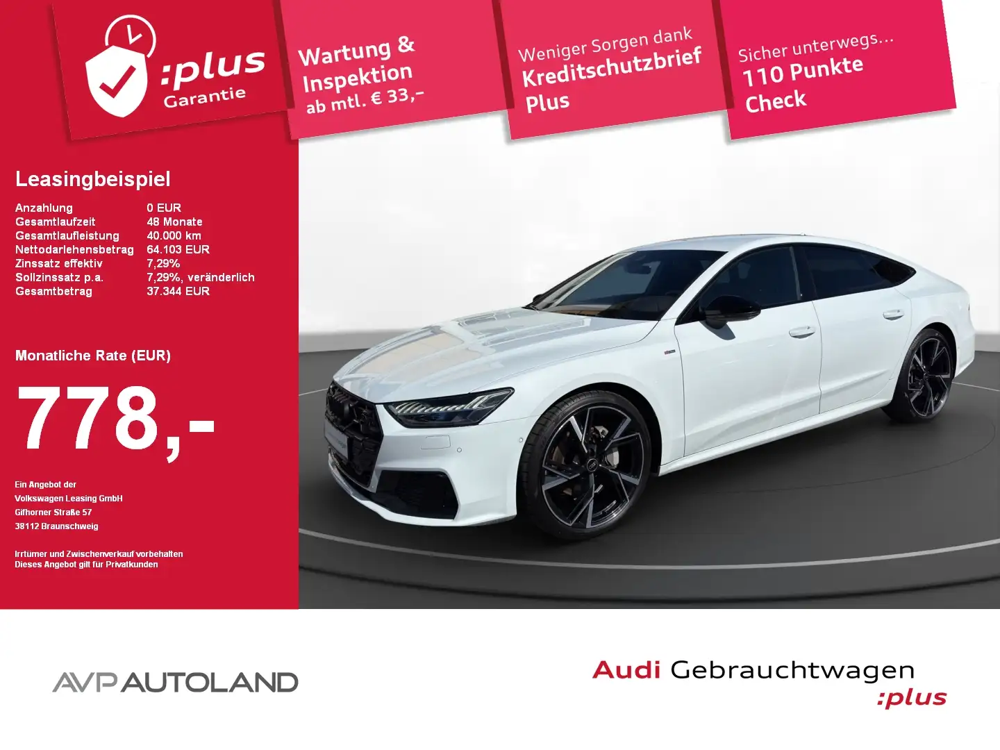 Audi A7 Sportback 45 TFSI quattro S tro. S line AHK Fehér - 1