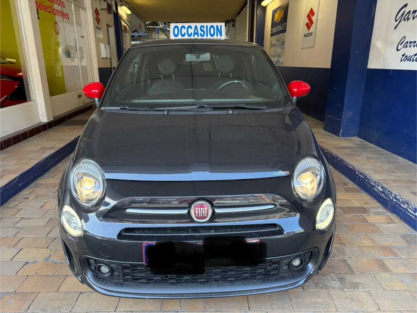 Fiat 500 1.2i  kit Sport CarPlay airco toit panoramique Negro - 2
