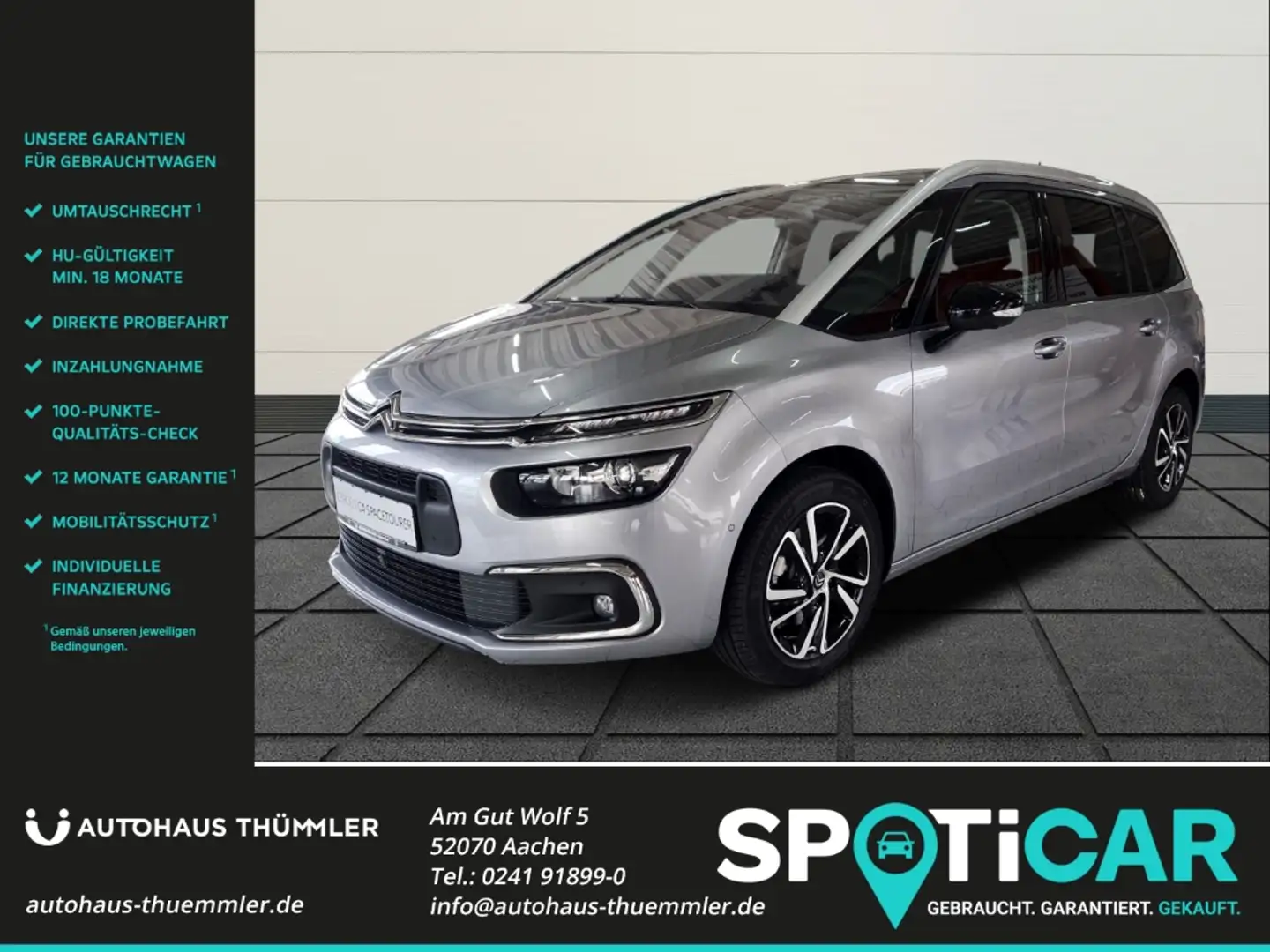 Citroen Grand C4 SpaceTourer Spacetourer BlueHDi 160 EAT8 Shine Pack 7-Sitzer N Szürke - 1