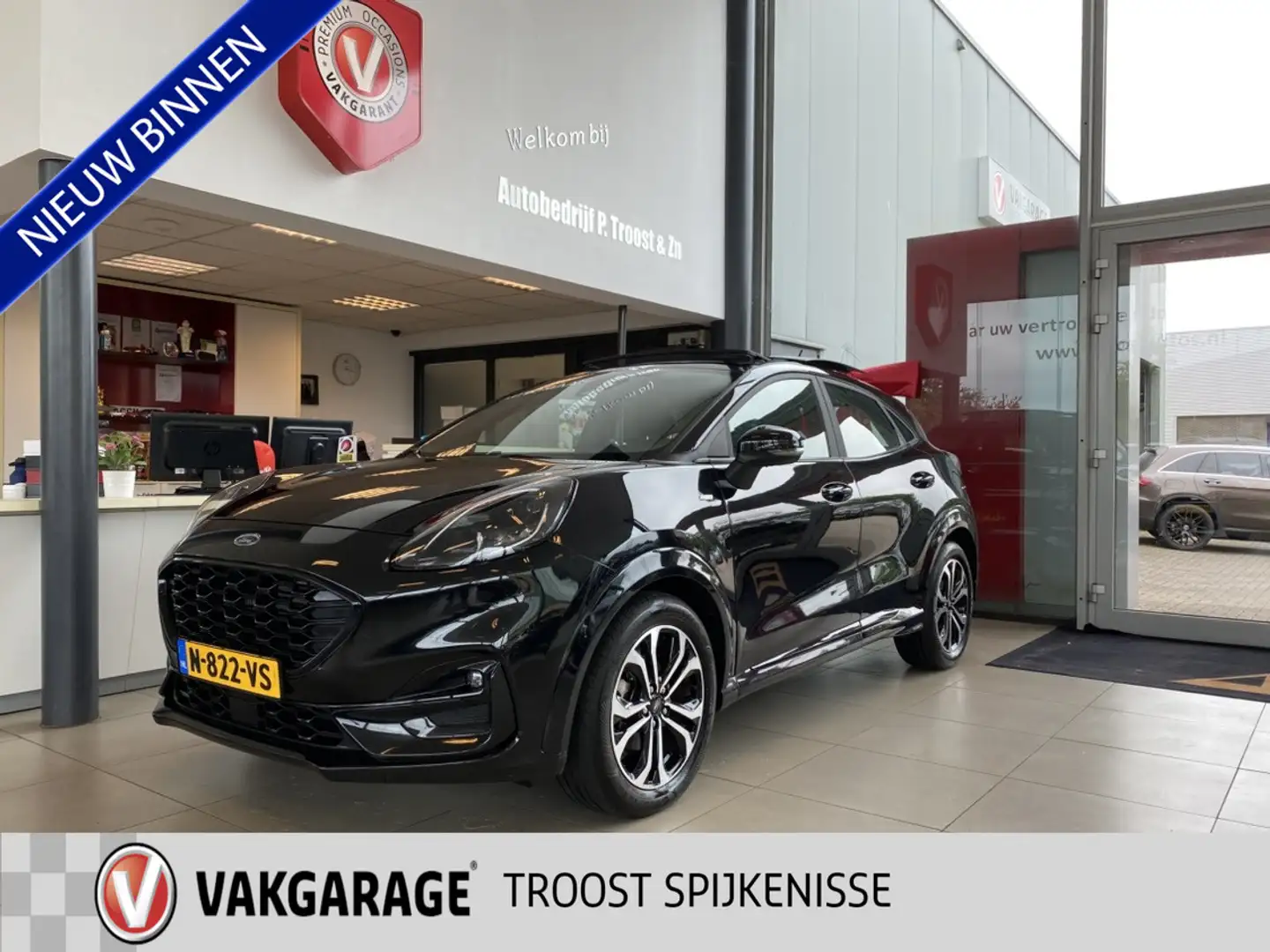 Ford Puma 1.0 EcoBoost Hybrid ST-Line,Automaat, Panoramadak, Zwart - 1