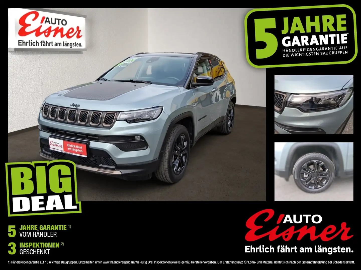 Jeep Compass 1.3 PHEV UPLAND AT Allrad serienmäßig Negro - 1