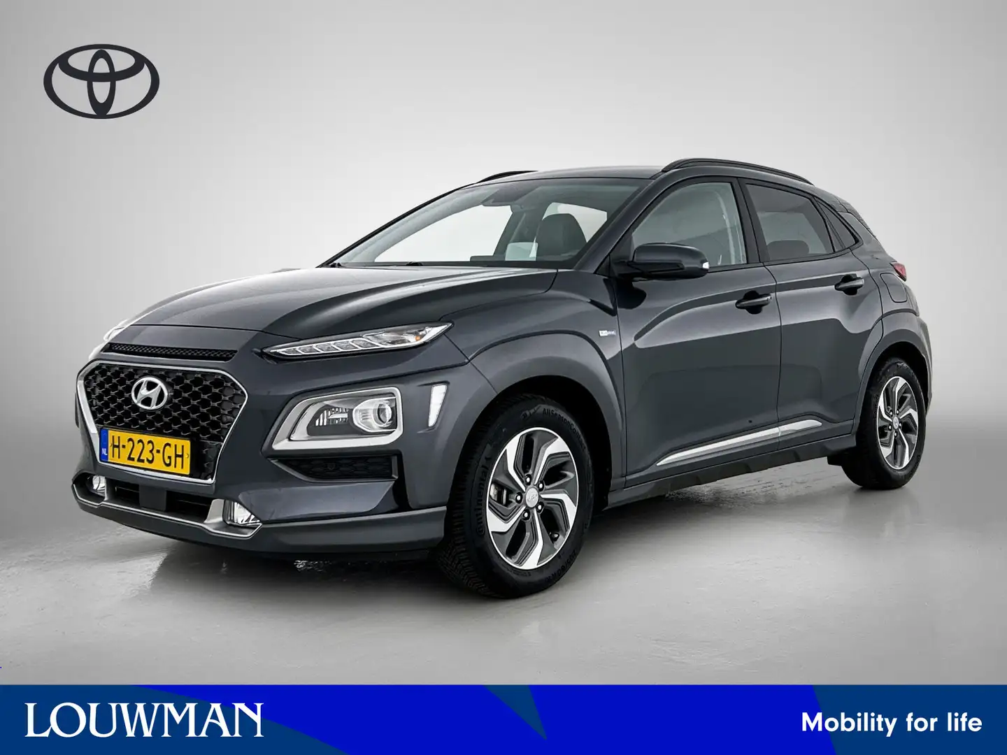 Hyundai KONA 1.6 GDI HEV Premium | Leder| stoelverwarming |Andr Grijs - 1