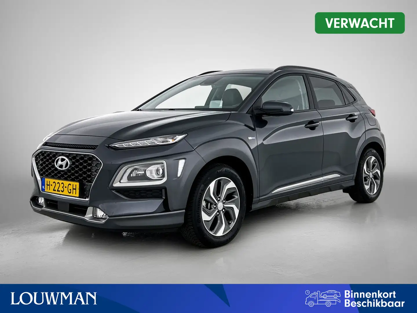 Hyundai KONA 1.6 GDI HEV Premium Grijs - 1