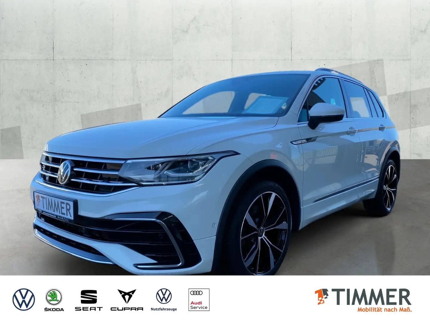 Volkswagen Tiguan 2.0 TDI 200PS DSG 4M R-LINE *AHK *IQ.LIGHT *DCC * Weiß - 1
