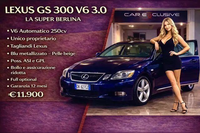 Lexus GS 300 Ambassador-UniPro-TagliandiLex-Perfetta-Unica
