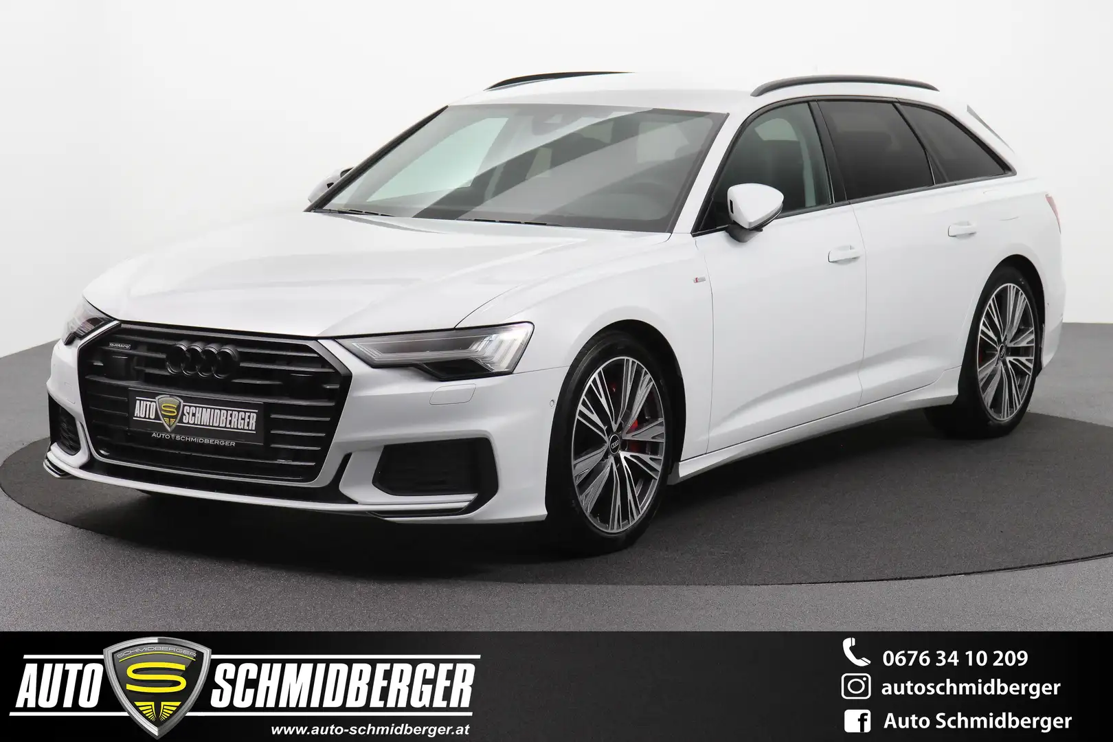 Audi A6 55 TFSIe*3xS-LINE* quattro*BLACK-LINE*HD-MATRIX Weiß - 1