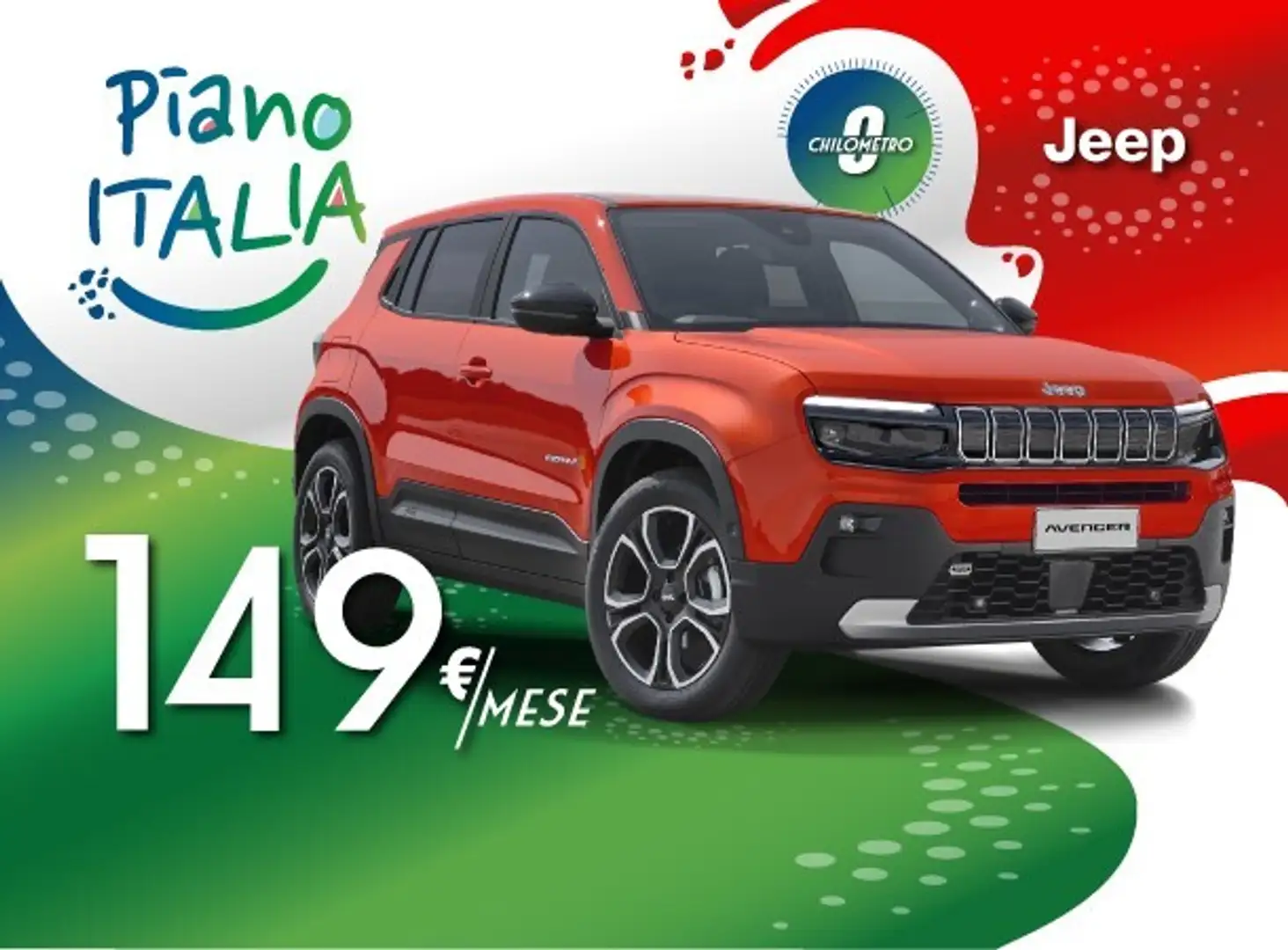 Jeep Avenger 1.2 Longitude Turbo Benzina ICE 100 CV Rojo - 1