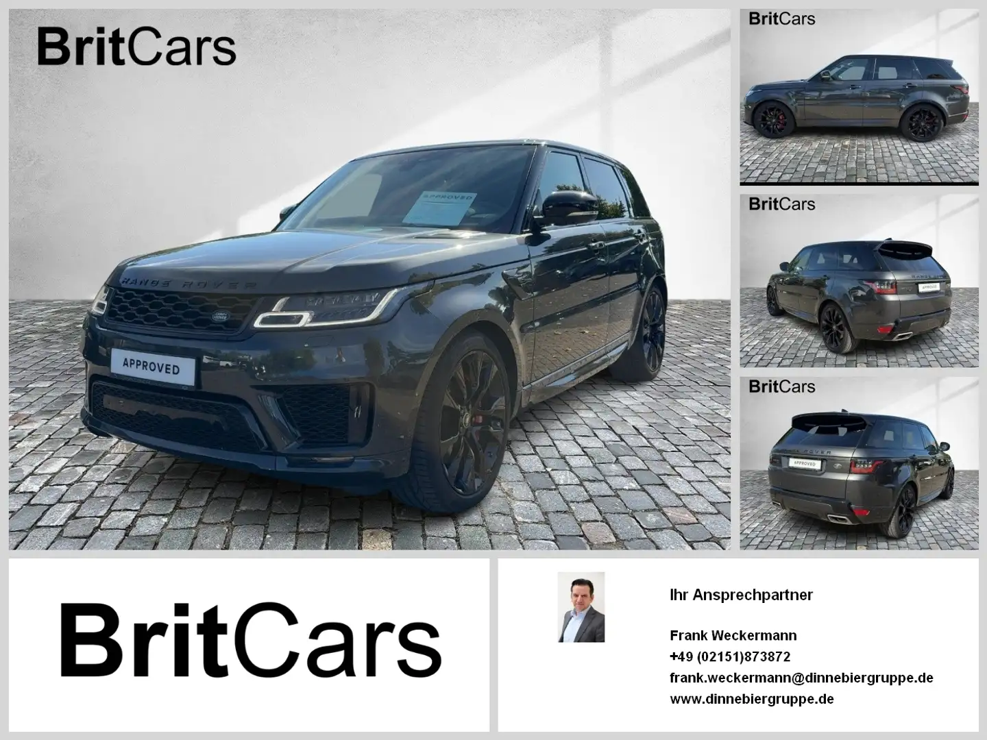 Land Rover Range Rover Sport D350 HST Carbon Head Up 22Z Gris - 1