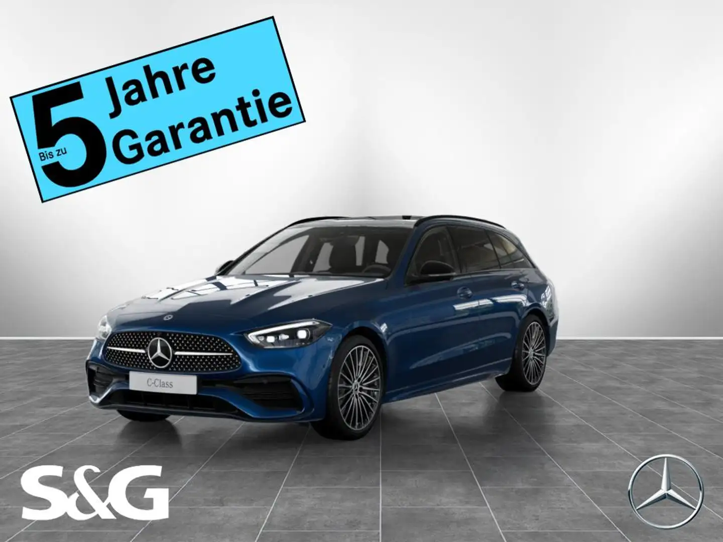 Mercedes-Benz C 200 T AMG MBUX+360°+DIG-LED+Pano+AHK+Distronic Blau - 1