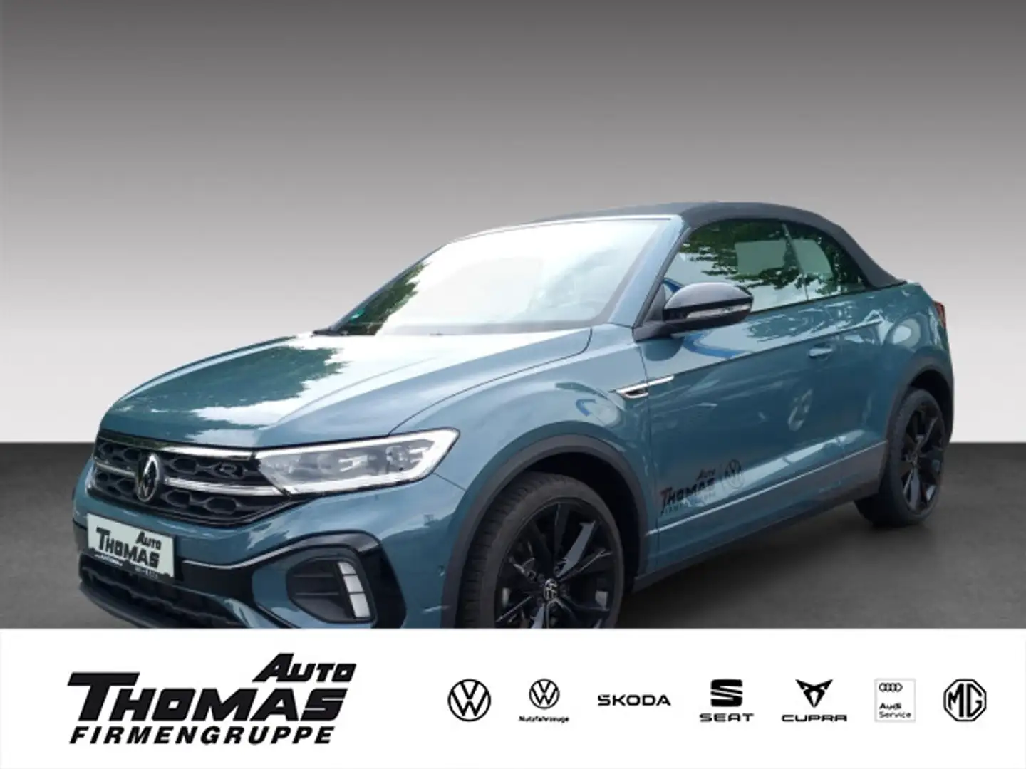 Volkswagen T-Roc 1.5TSI DSG R-Line AHK*STANSHZG* Blauw - 1