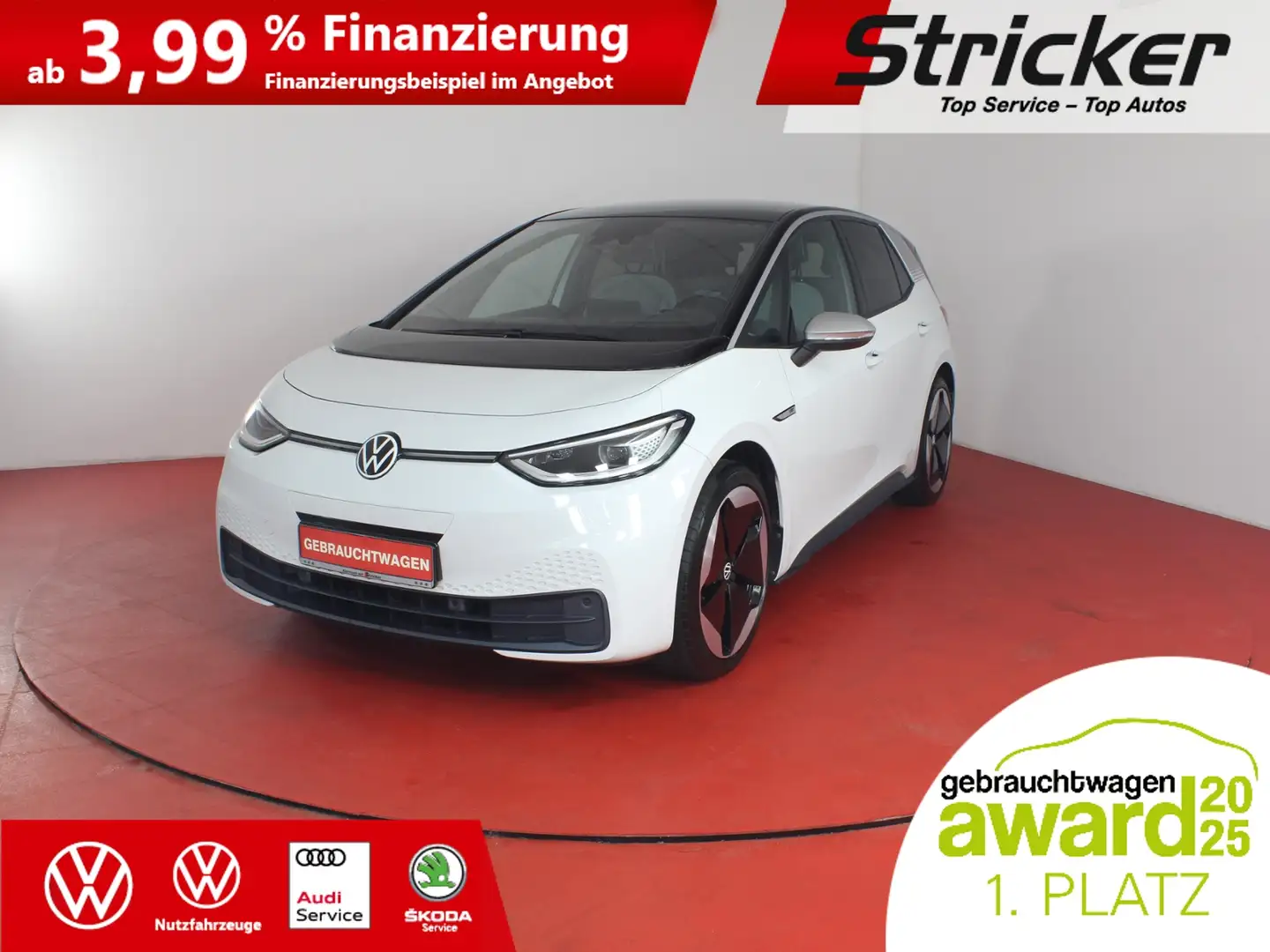 Volkswagen ID.3 1st Max 150/58 255,-ohne Anzahlung Pano HUD Weiß - 2