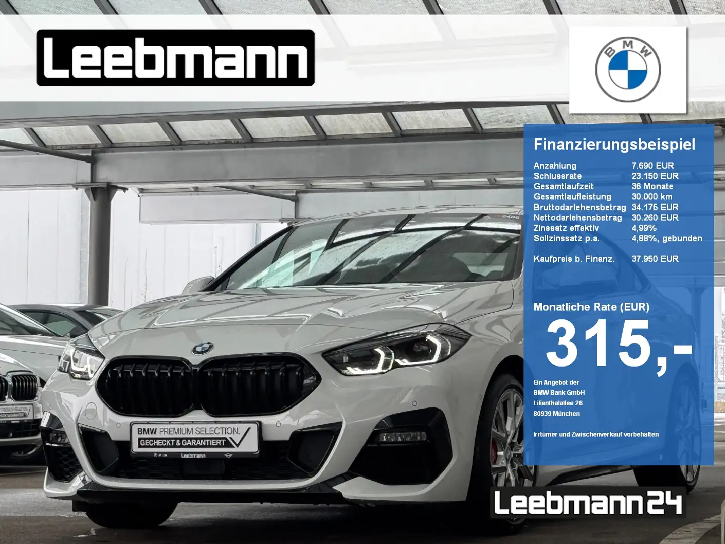BMW 220 i Gran Coupé M-Sport-Pro GSD GARANTIE-08/2029 Weiß - 1