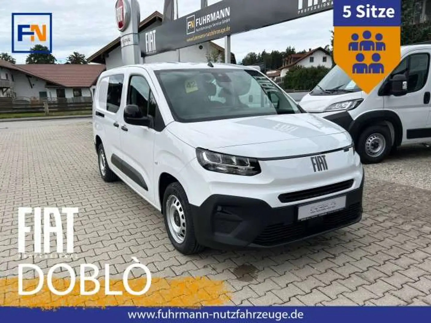 Fiat Doblo MULTICAB L2 1.5 BLUEHDI MT6 Weiß - 1