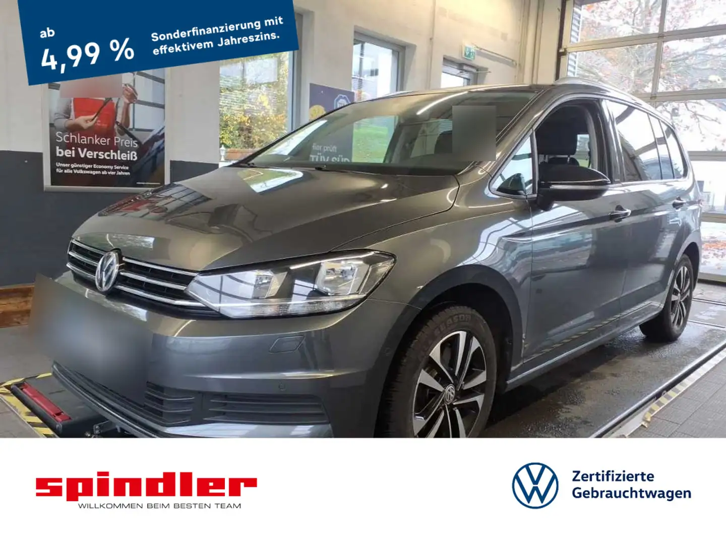 Volkswagen Touran IQ.Drive 1.6 TDI / 7Sitze, Navi, ParkAssi Gris - 1