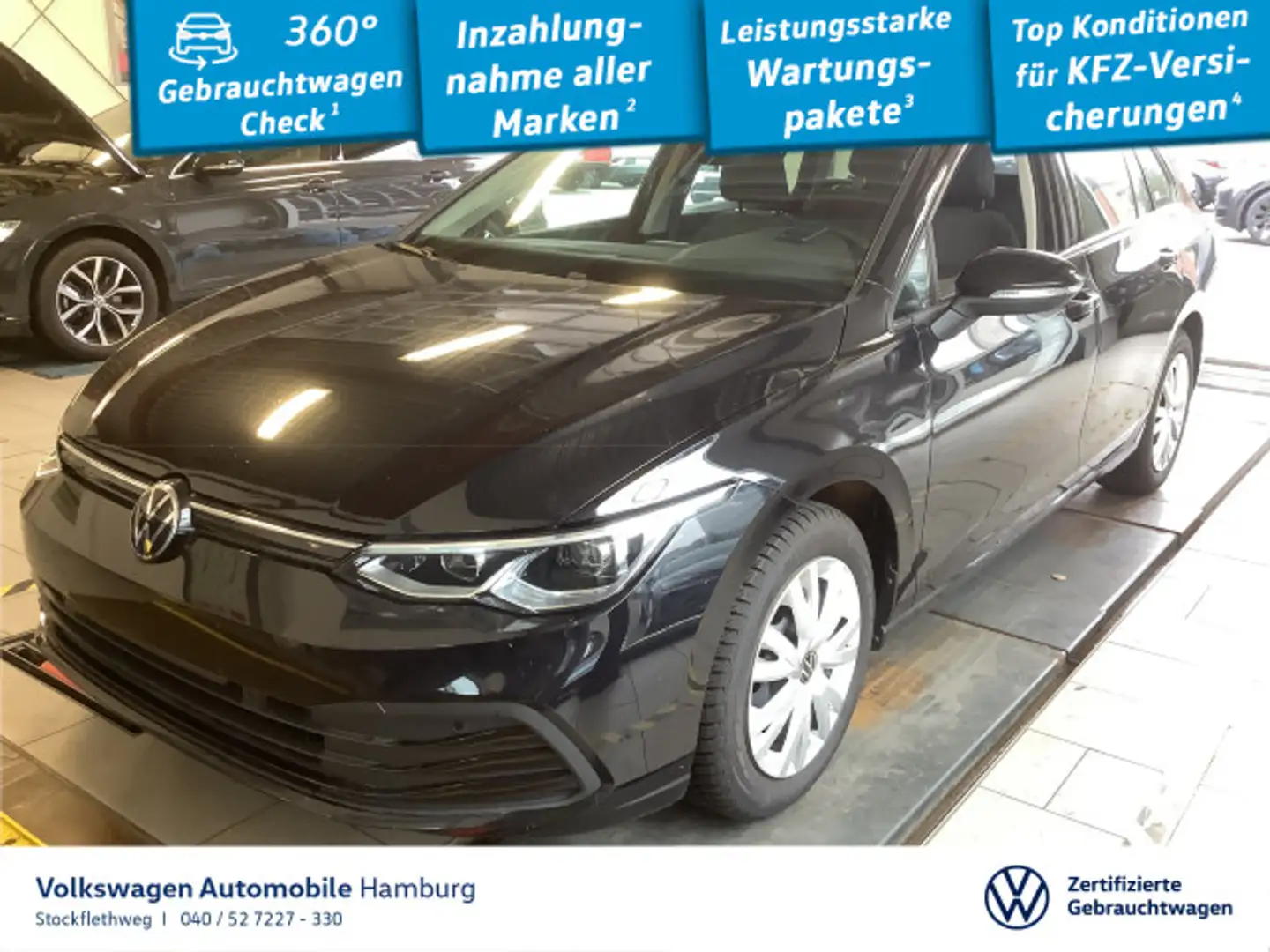 Volkswagen Golf Variant Golf VIII Variant 1.5 eTSI Life DSG ACC LED Navi Schwarz - 1
