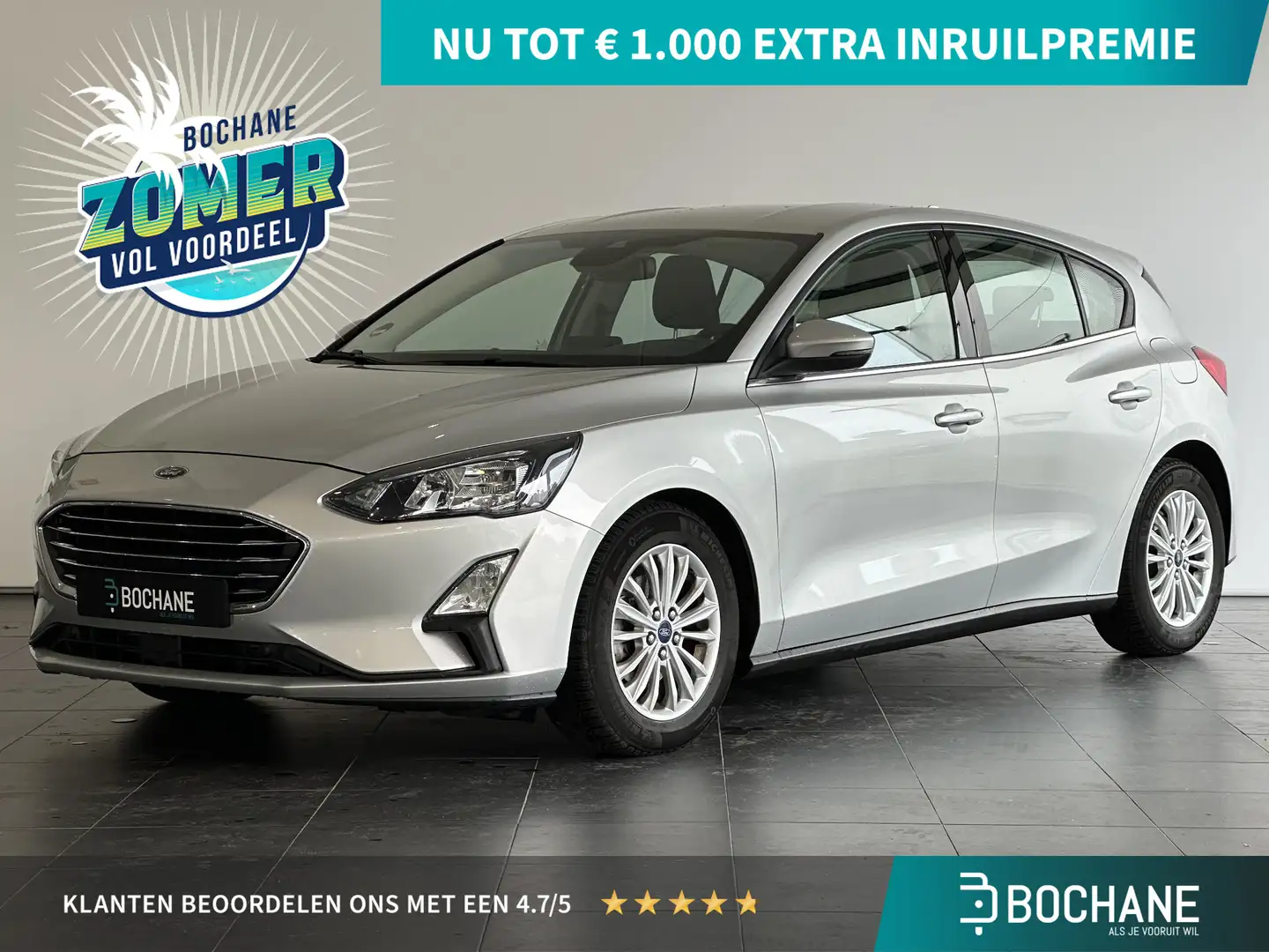 Ford Focus 1.5 EcoBoost Titanium Business NAVIGATIE | PARKEER Gris - 1