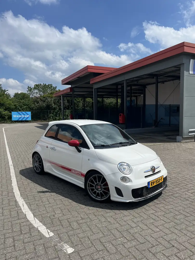 Fiat 500 Abarth 1.4-16V 250 pk 380nm sportstoelen gtech uitlaat Білий - 1