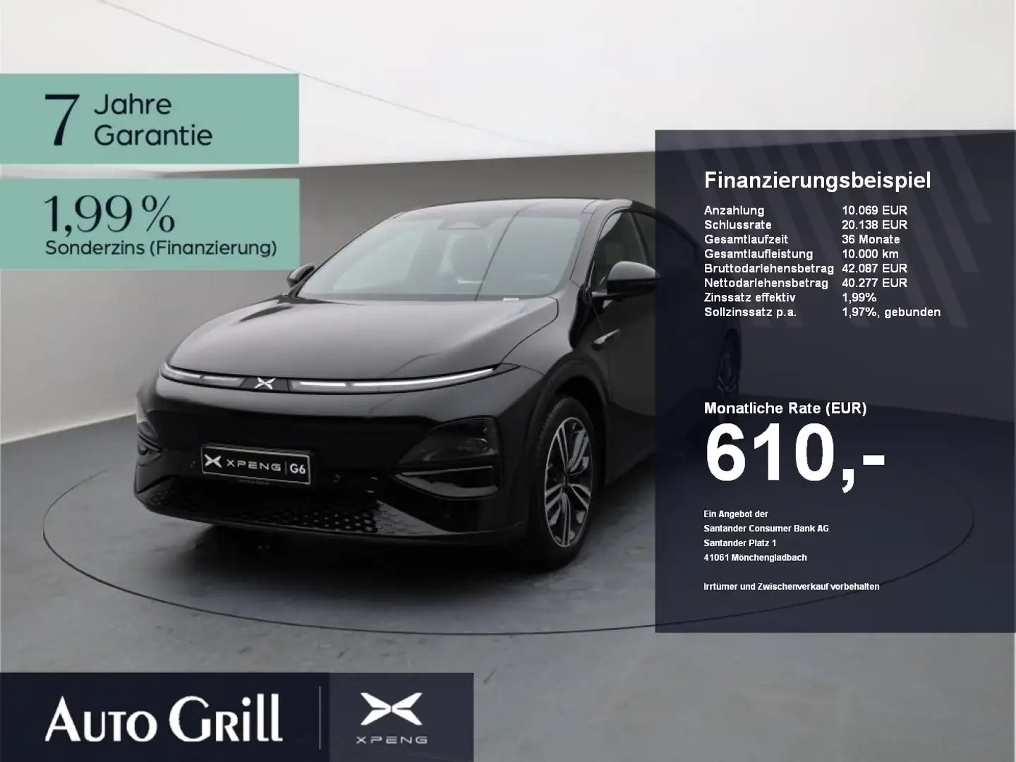 Xpeng G6 Performance AWD AHK CarPlay 360Kam Pano ACC Albastru - 1