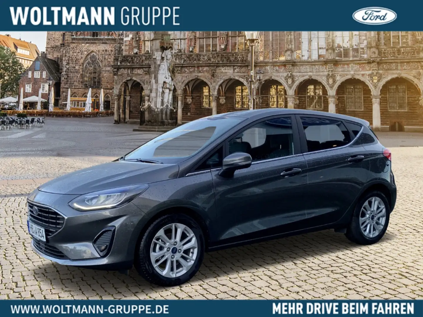 Ford Fiesta Titanium 1.0 EcoBoost, Sitzheizung, Lenkradheizung Grau - 1