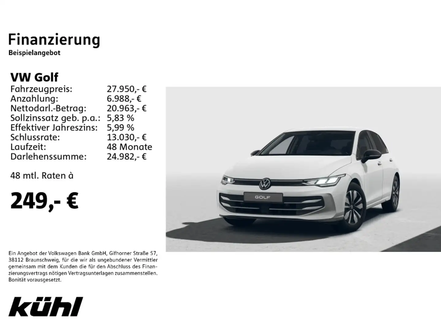 Volkswagen Golf VIII 1.5 TSI OPF Goal Blanc - 2