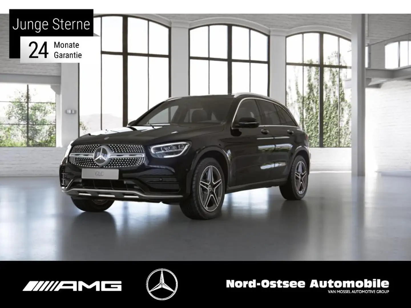 Mercedes-Benz GLC 300 e 4M AMG HUD PANO AHK PARKPAKET LED DAB Negro - 1