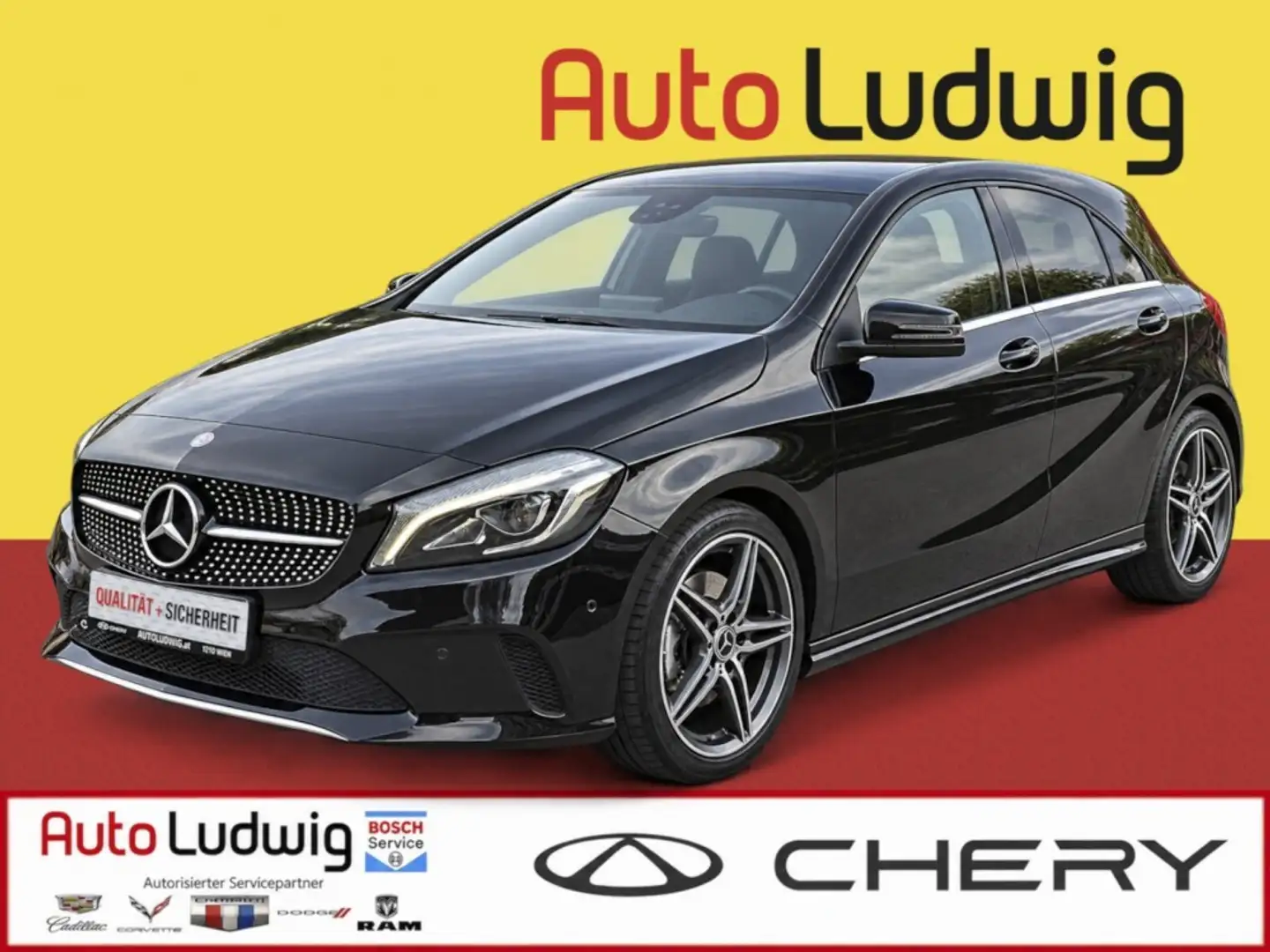 Mercedes-Benz A 200 d Aut.*NAVI*LED*PARKTRONIC*SHZ*TEMPOMAT* Schwarz - 1