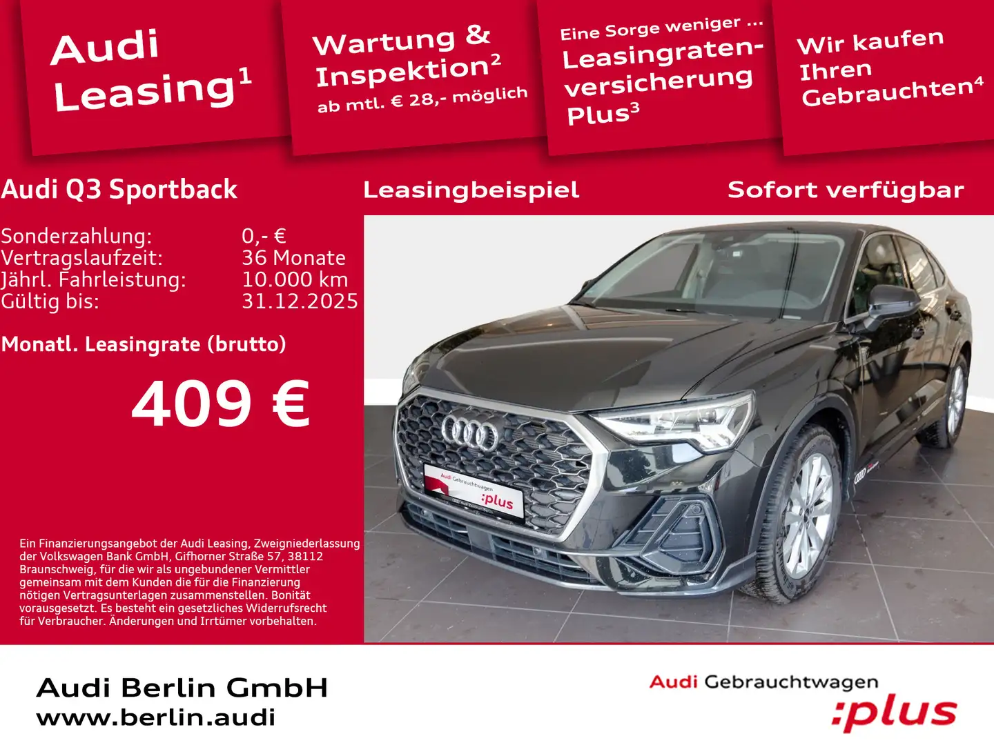 Audi Q3 35 TFSI S tronic Schwarz - 1