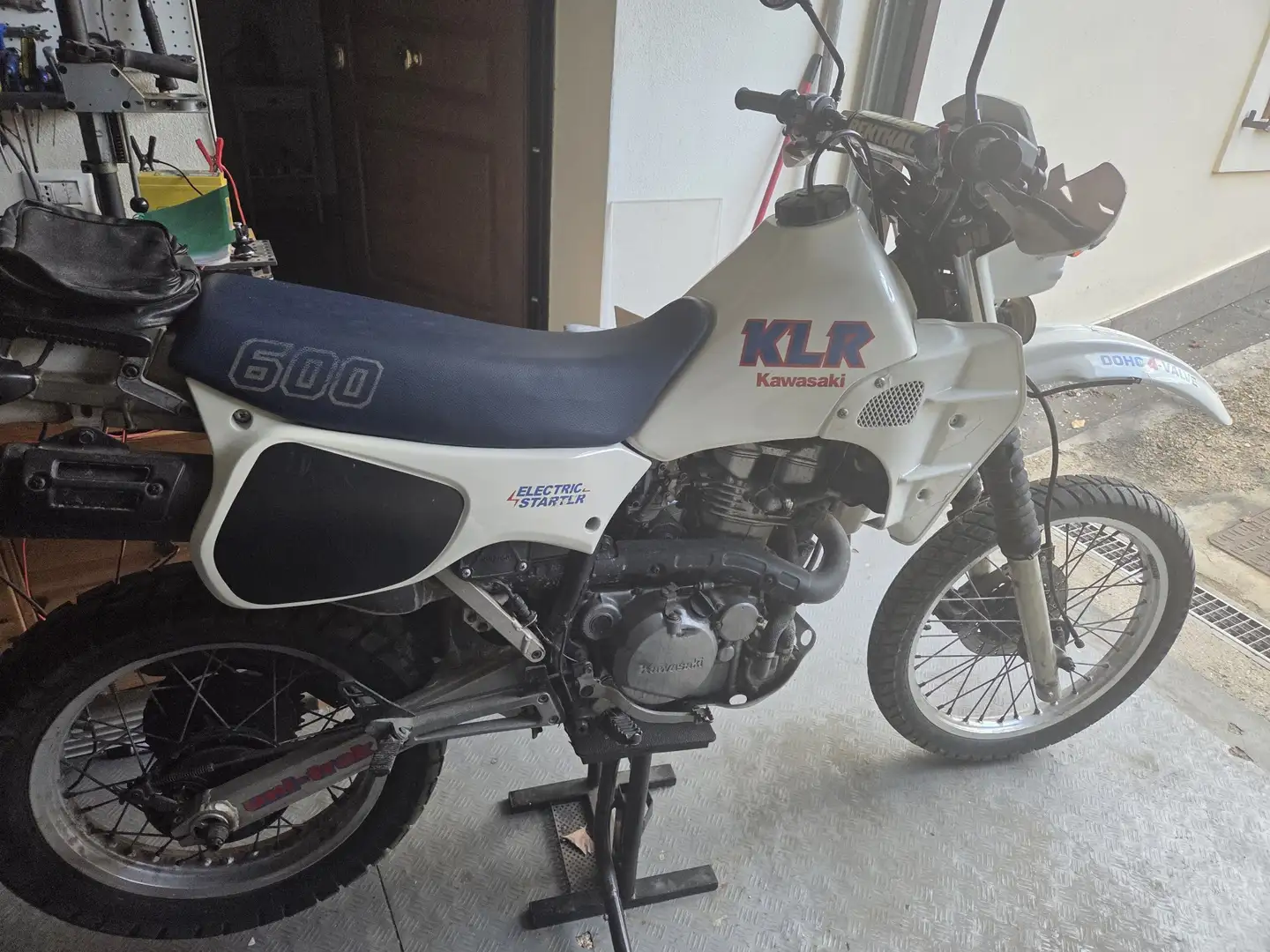 Kawasaki KLR 600 avv elettrico Bianco - 1