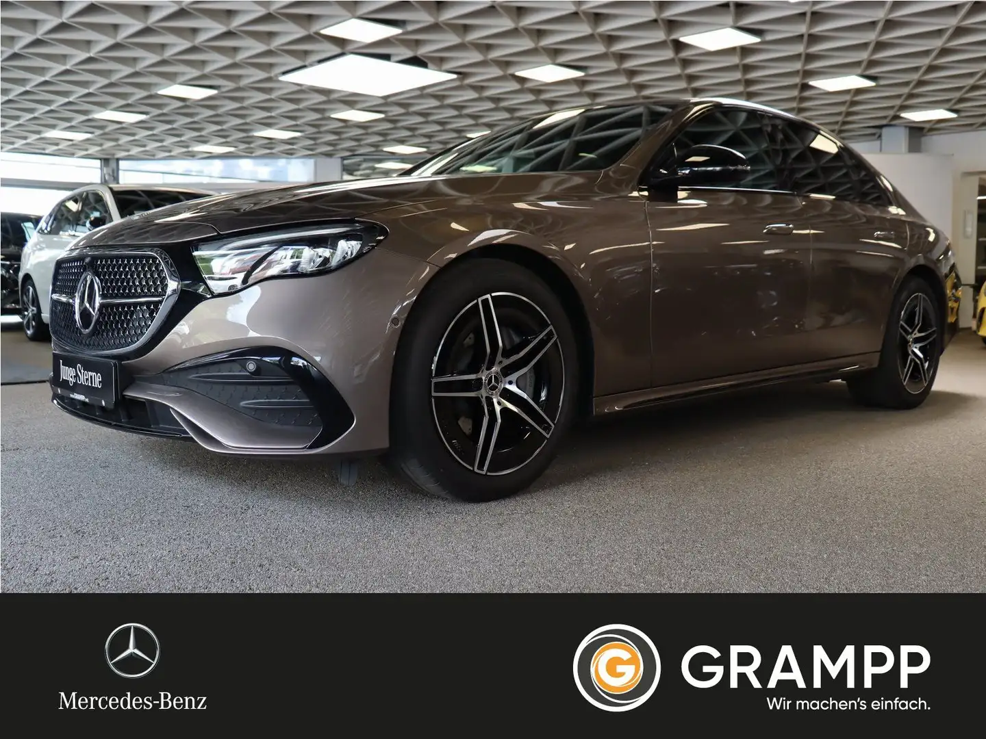 Mercedes-Benz E 220 d AMG Fahrassis/AHK/Distronic/Night/LED Braun - 1