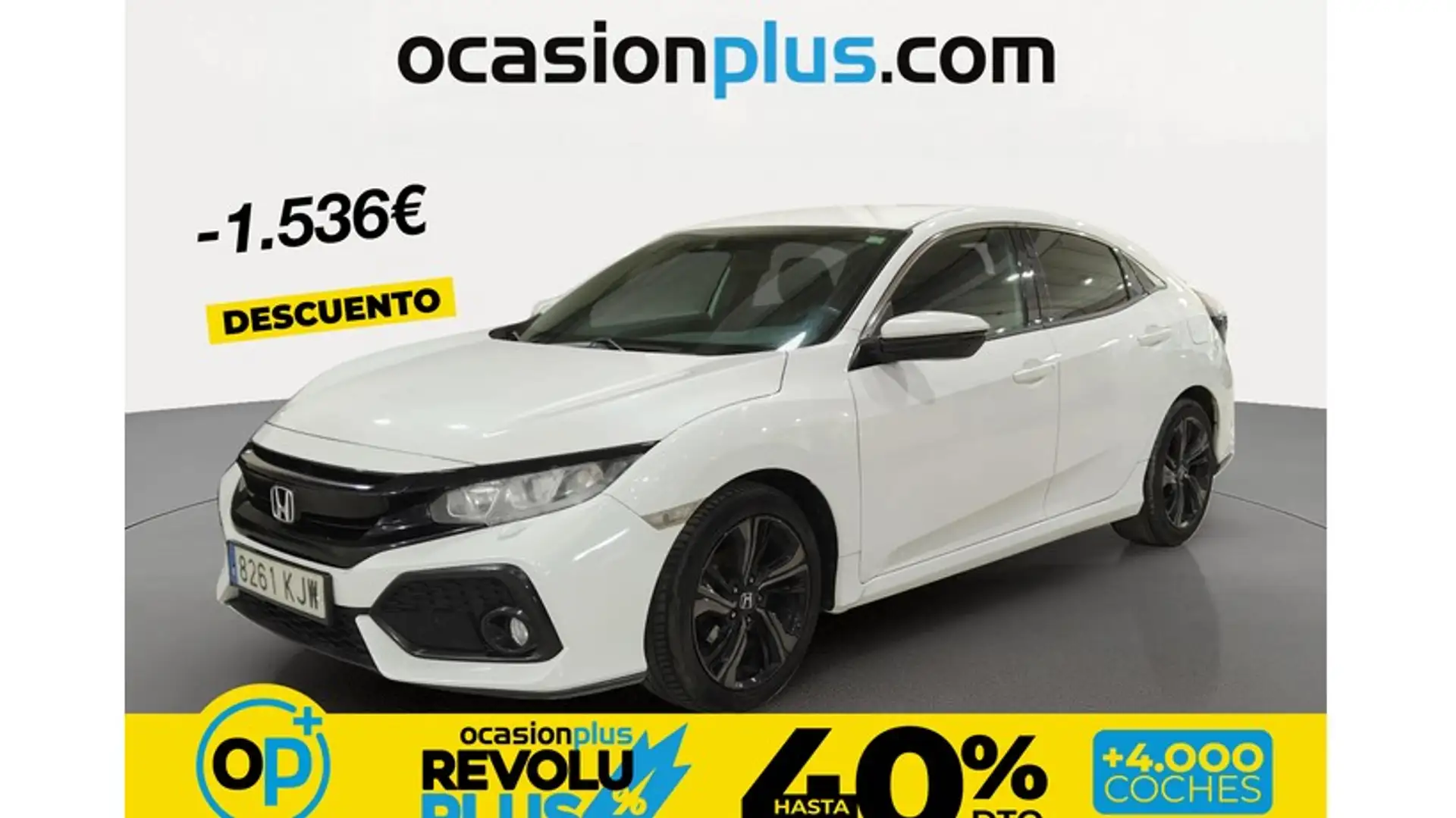 Honda Civic 1.0 VTEC Turbo Elegance Navi Blanco - 1