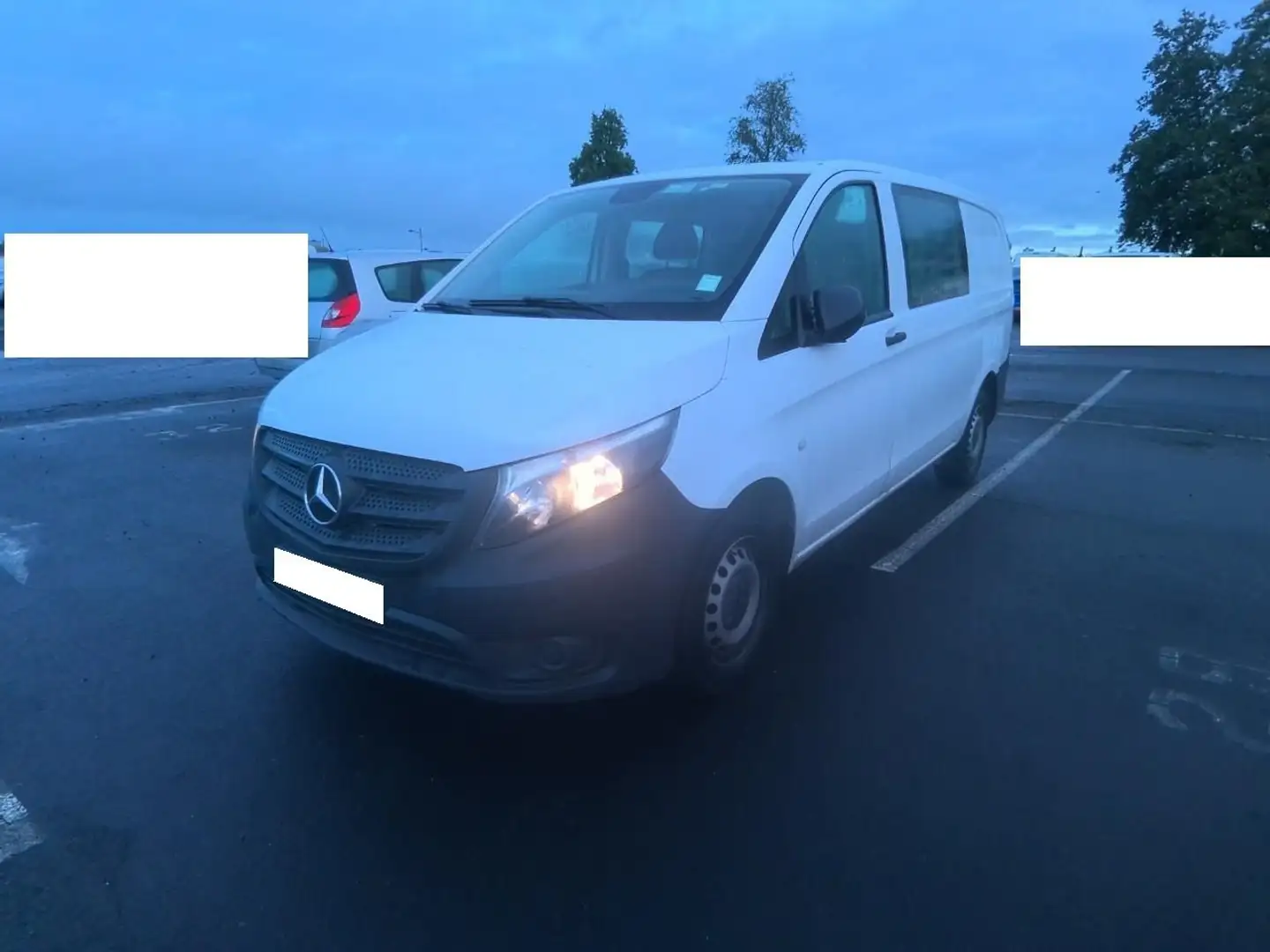 Mercedes-Benz Vito 114 CDI LONG DOUBLE CABINE 9G-TRONIC PRIX HT Blanc - 1