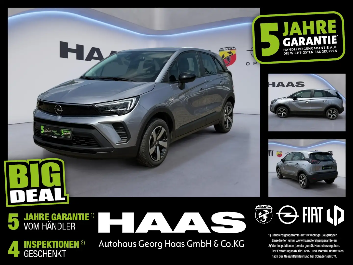 Opel Crossland 1.2 Turbo Edition Klimaanlage,Bluetooth Gris - 1