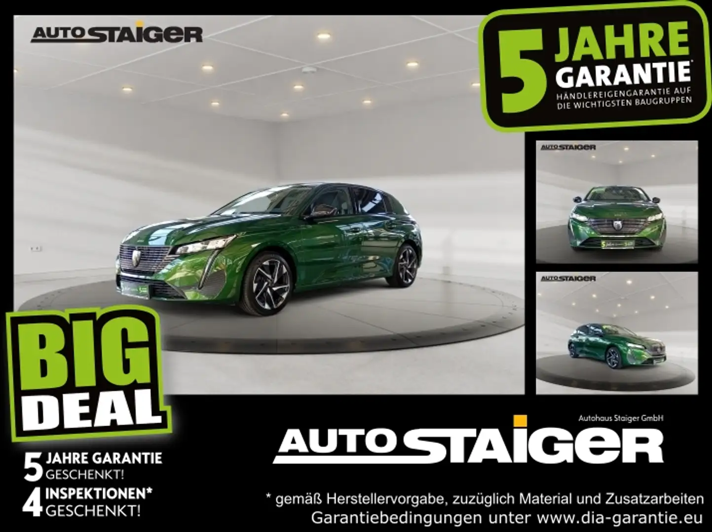 Peugeot 308 Allure Pack 130 *LED*LM*Klimaautomatik* Grün - 1