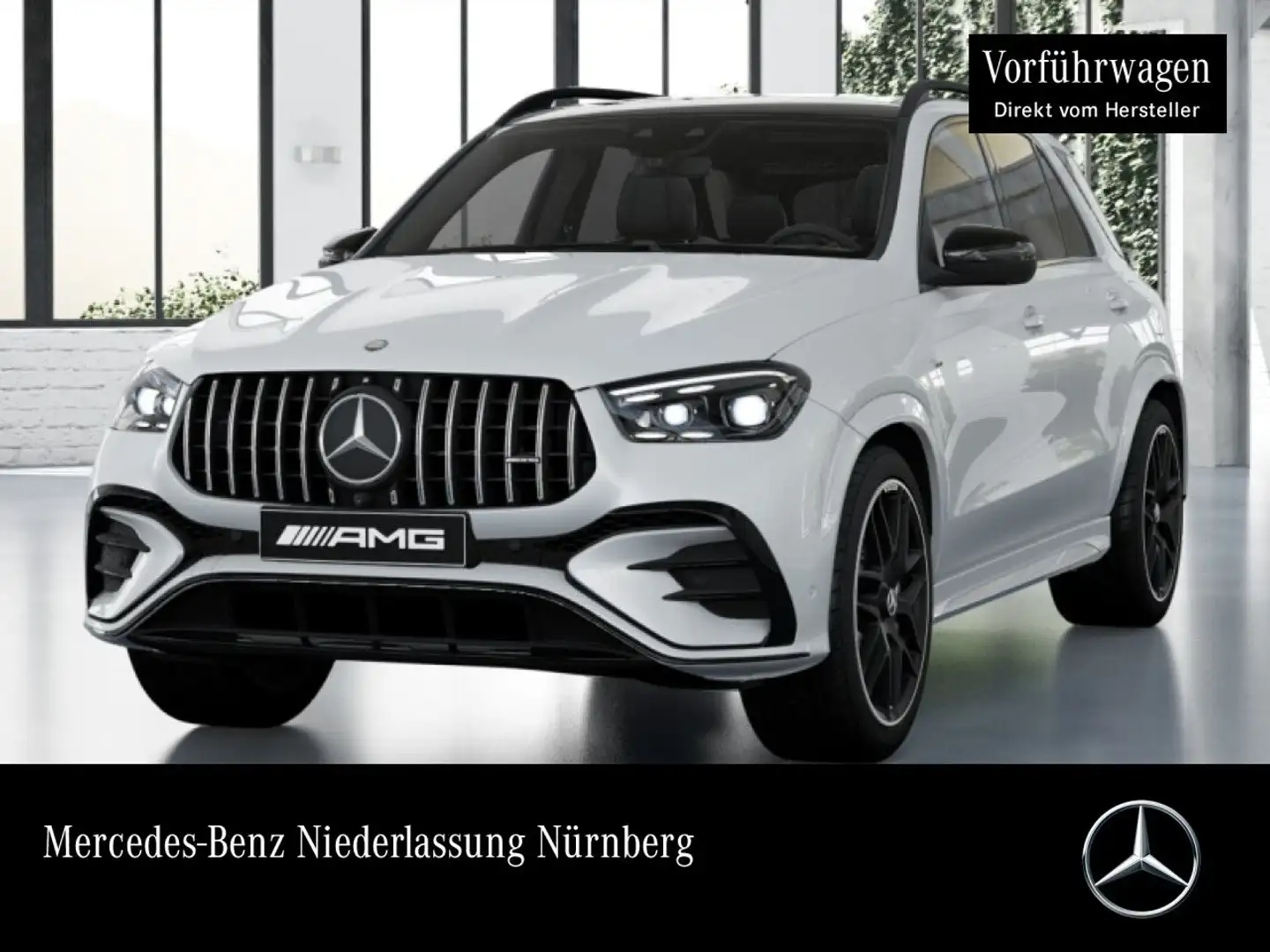Mercedes-Benz GLE 53 AMG GLE 53 HYBRID 4M NIGHT+PANO+360+AHK+MULTIBEAM+22" Weiß - 1