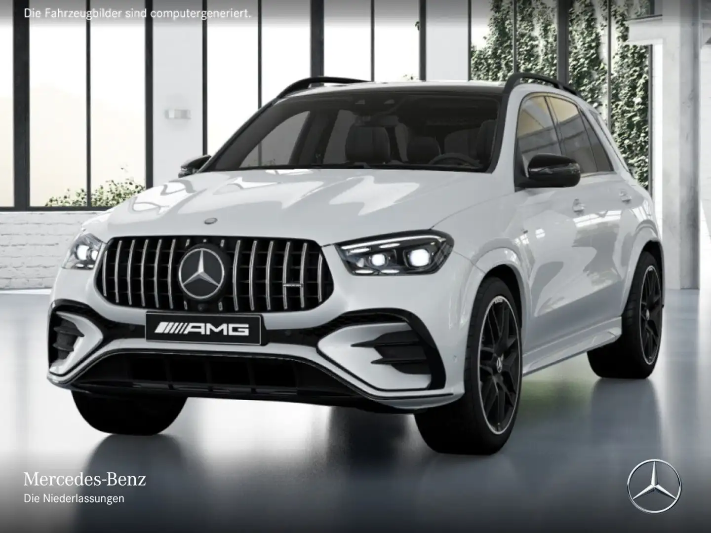 Mercedes-Benz GLE 53 AMG GLE 53 HYBRID 4M NIGHT+PANO+360+AHK+MULTIBEAM+22" Weiß - 2