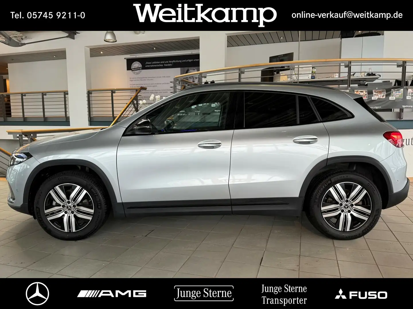 Mercedes-Benz EQA 300 EQA 300 4M Night-Paket+Keyless+AHK+Memory+Kamera Silber - 2