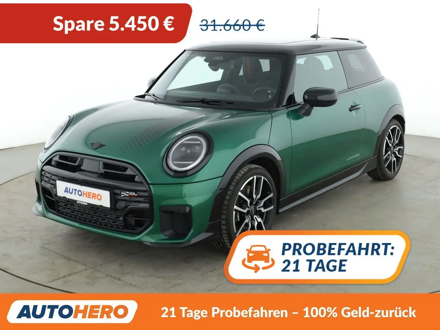 MINI Cooper Coupe Cooper C John Cooper Works Trim Aut.*NAVI*LED*CAM* Grün - 1