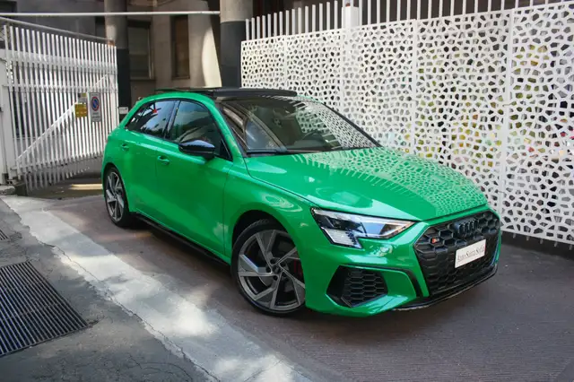 Audi S3 SPB-IVA esposta-Verde Kylami-Tetto-B&O-ACC Radar-Sedili Sportivi-Fari Matriz
