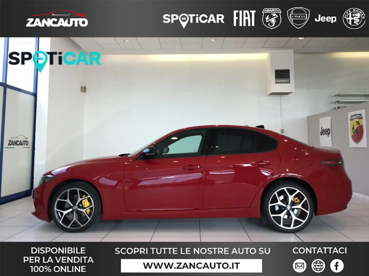 Alfa Romeo Giulia Giulia 2.0 Turbo 280 CV AT8 AWD Q4 Sprint MY24 Rouge - 1