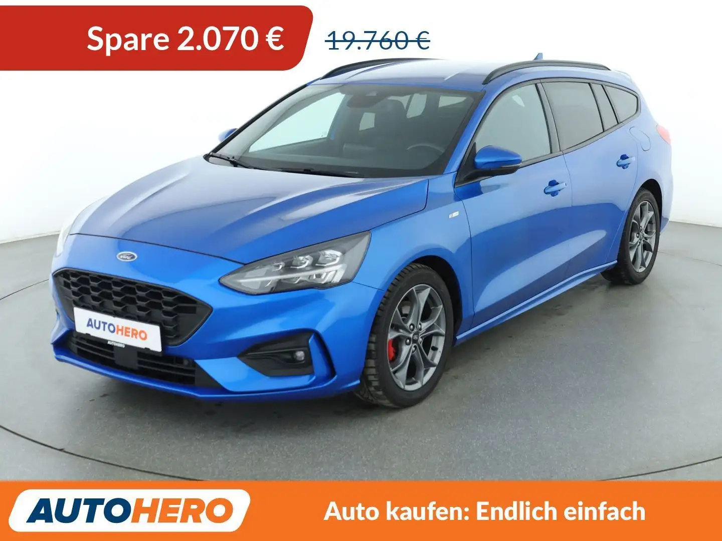 Ford Focus 2.0 TDCi EcoBlue ST-Line X Aut.*NAVI*LED*TEMPO*CAM Bleu - 1