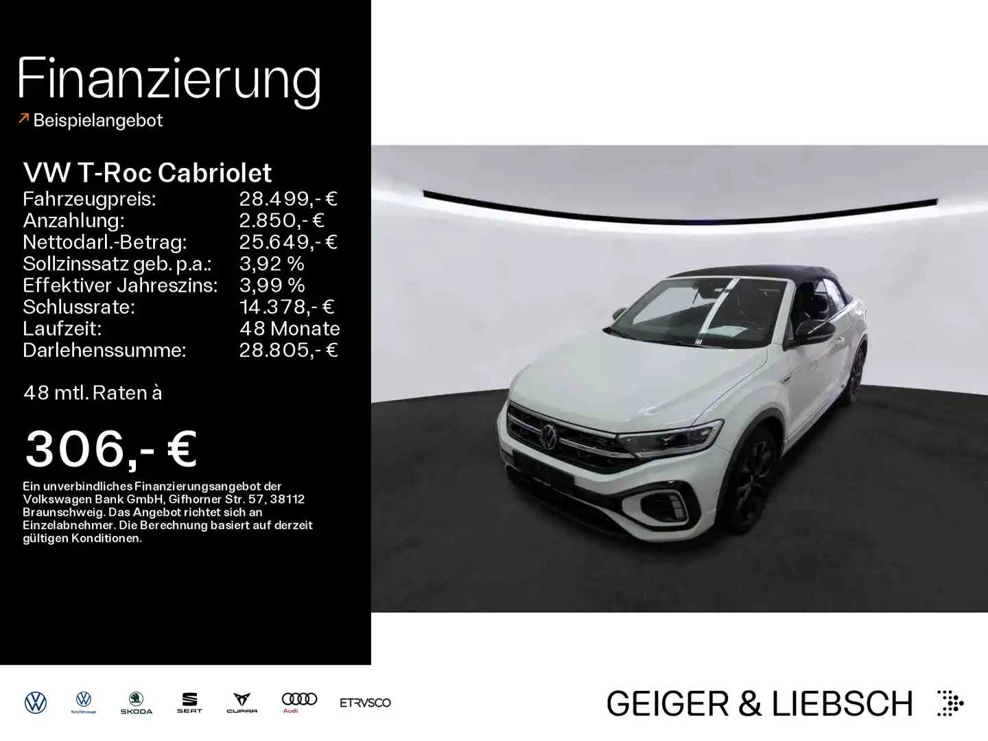 Volkswagen T-Roc 1.5 TSI DSG R-LINE*BLACK-STYLE*L Weiß - 1