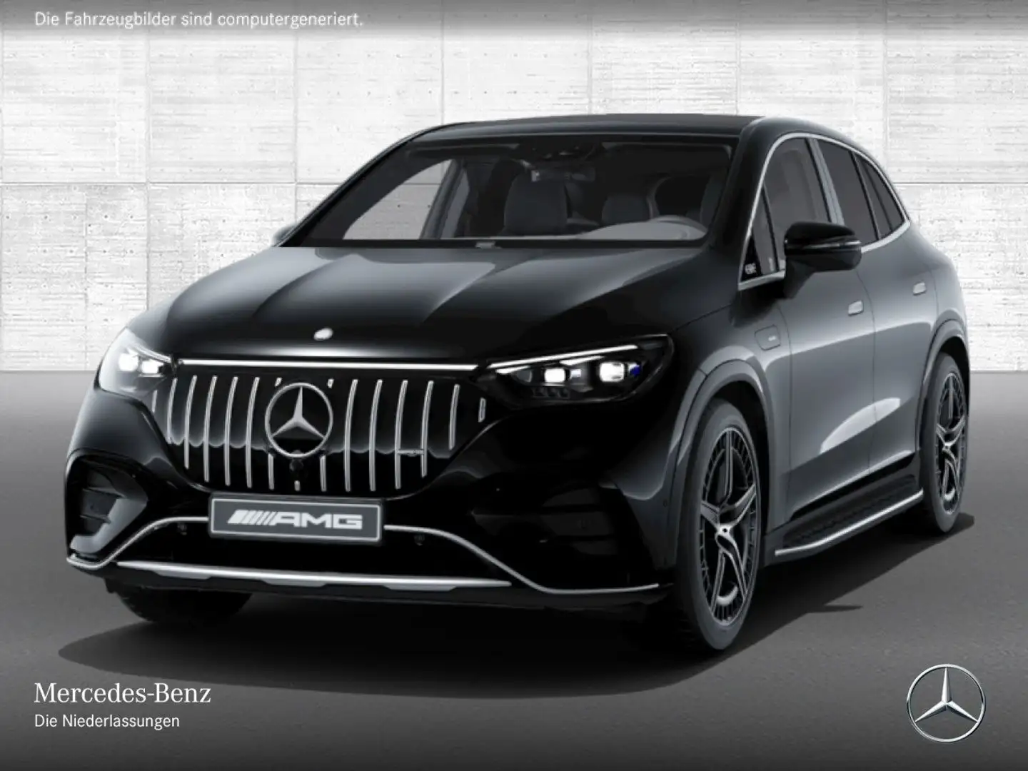 Mercedes-Benz EQE 43 4M PANO+AHK+BURMESTER+SITZKLIMA+KEYLESS Schwarz - 2