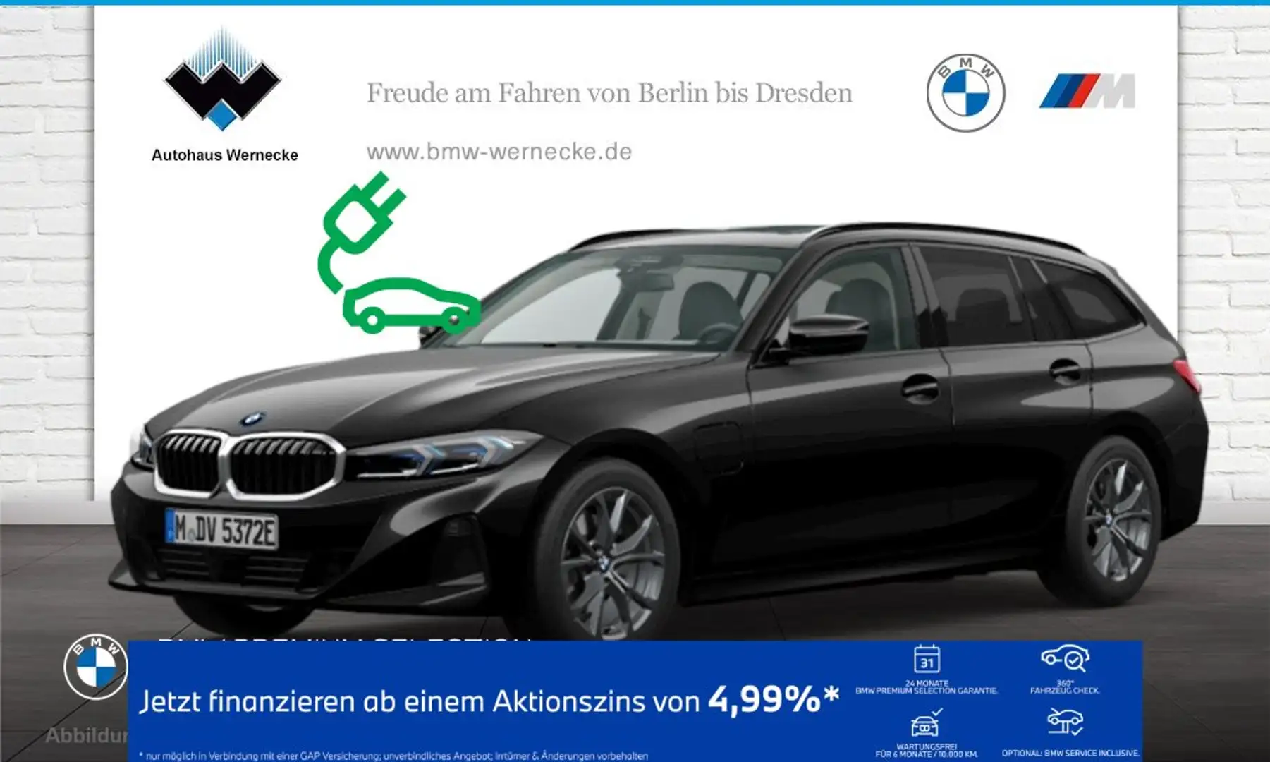 BMW 330 e Touring HiFi DAB LED Pano.Dach Komfortzg. Schwarz - 1